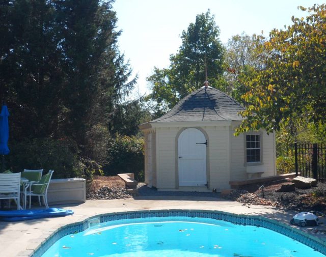 backyard pool house kit
