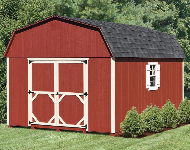 red amish built shed kit for sale
