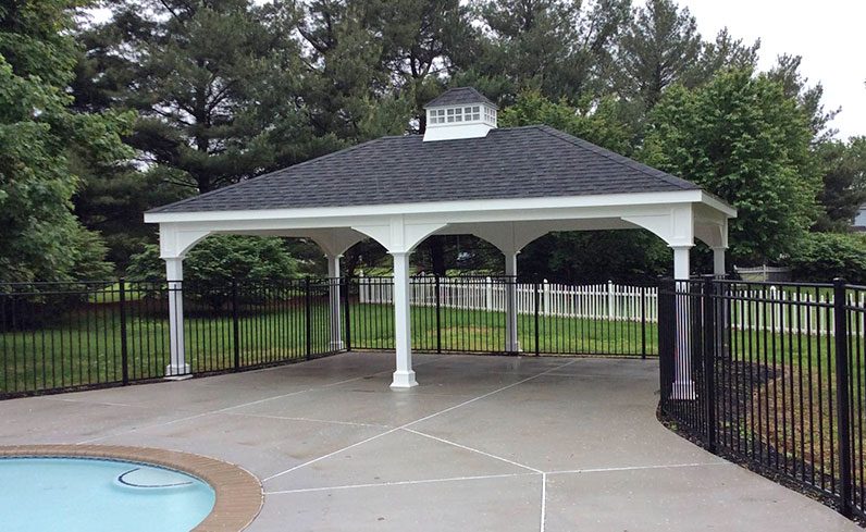 cost of vinyl pavilion with cupola