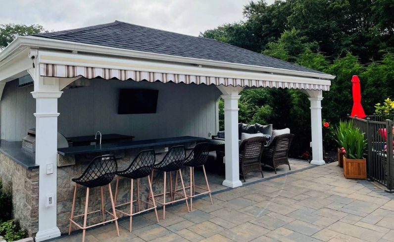 outdoor bar ideas for backyard patios