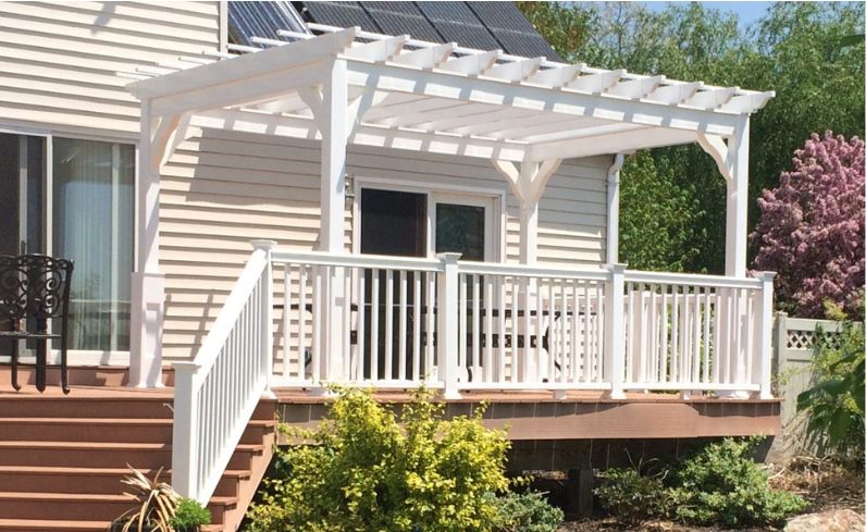 Structures for Covering a Deck with Shade